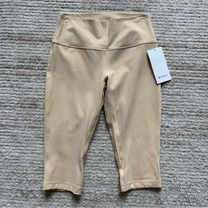 Lululemon Align High-Rise Crop 17” NWT Prosecco Size 12